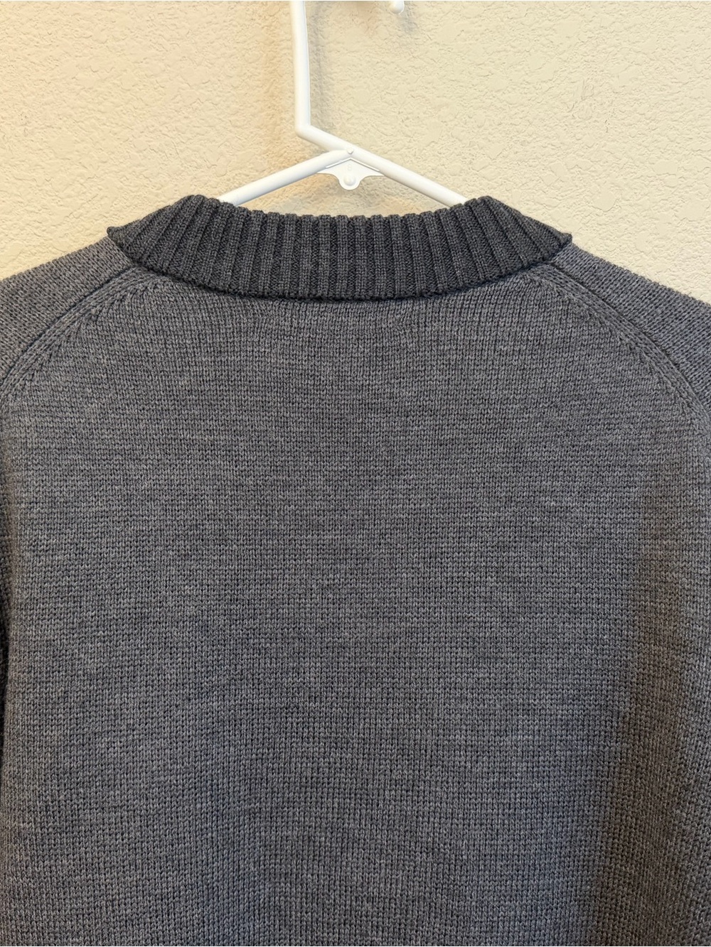 Vince Men's Charcoal Gray Zip-Front Cardigan Sweater Sz M All wool double zip - Picture 11 of 13